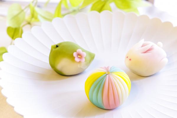 かわいい和菓子の写真