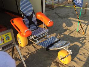 水陸両用車いすの写真